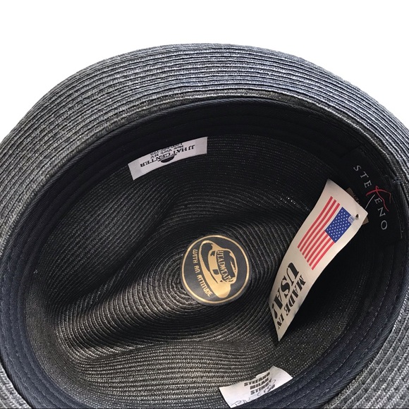✴️ UNISEX Stefano Milan Straw Fedora, M (7-7 1/8)NWT… - Picture 6 of 6